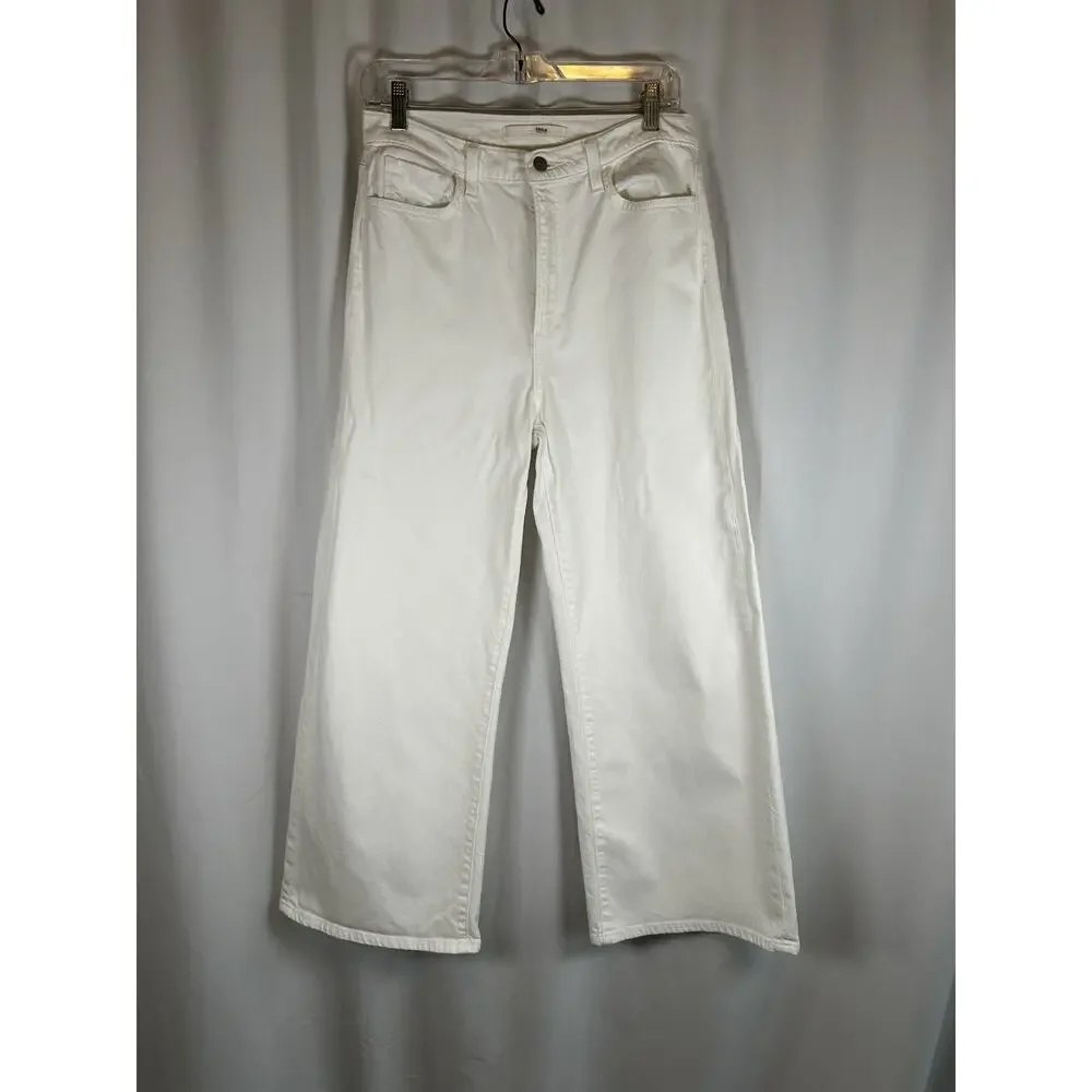 Joe's Jeans Mia White Wide Leg Jeans - Picture 3 of 4